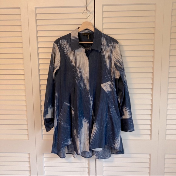 DONNA KARAN Shirt Dress, Large